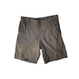 Lululemon Mens Shorts Size 36 Checkered Chino Metal Button Stretch Style